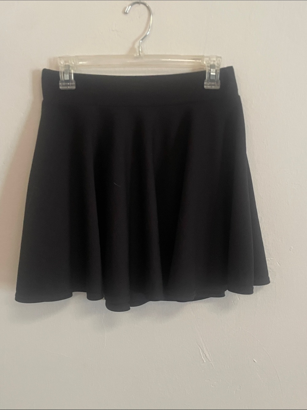 Black Circle Skater Mini Skirt - Women's